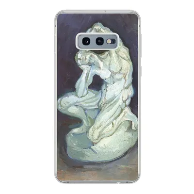 Produktbild von MuchoWow® Handyhülle Schutzhülle Hülle für Samsung Galaxy S10e Gipsskulptur eines knienden Mannes - Vincent van Gogh Silikon Softcase Handy Hülle - Handy