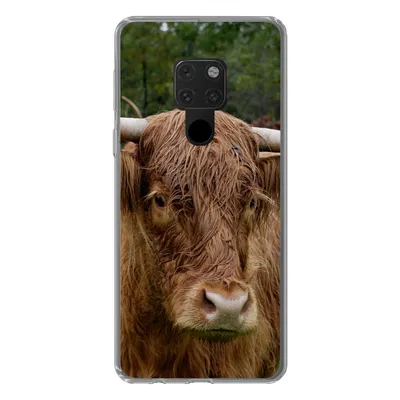Produktbild von MuchoWow® Handyhülle Schutzhülle Hülle für Huawei P40 Lite Schottische Highlander - Tiere - Gras Silikon Softcase Handy Hülle - Handy