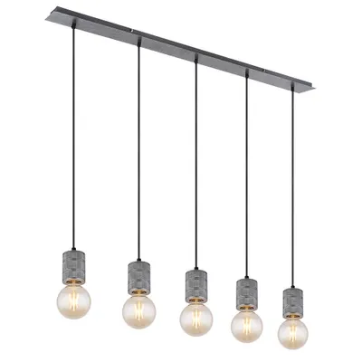 Produktbild von LED Hängeleuchte, 5 Flammig, silber, Höhenverstellbar, L 115 cm