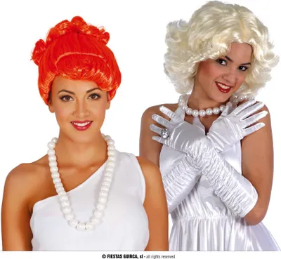 Obrázek produktu pro Elegantní náhrdelník bílé perly vintage styl