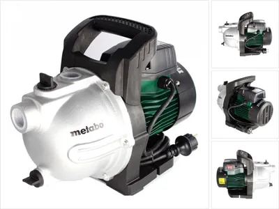 Immagine prodotto di Metabo Gartenpumpe P 4000 G, Brunnenpumpe 4000 l/h, Wasserpumpe 1100 W, 4000 l/h