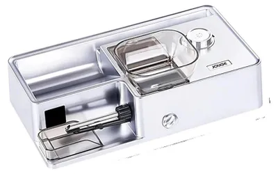 Zdjęcie produktu dla Elektryczna maszyna do nabijania papierosów, konstrukcja 3 w 1, wytrzymała budowa, kolor srebrny