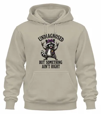 Productafbeelding van "Niet gediagnosticeerd, maar er klopt iets niet" - Sarcasme hoodie, natuur, 3XL