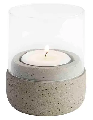 Produktbild von APS Windlichter ELEMENT grau 2er-Set