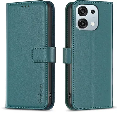 Produktbild von OPPO A6 Pro 5G Hülle - BINFEN Klapphülle - Grün