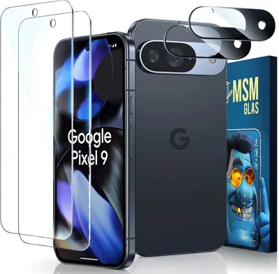 Immagine prodotto di vetro protettivo 2X (display + fotocamera) per Google Pixel 9 a schermo intero 9H Clear
