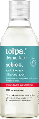 Zdjęcie produktu dla Tołpa Dermo Face Sebio+ Tonik 2 kwasy, 200 ml