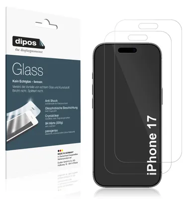Image de 2x Protection ecrán pour Apple iPhone 17 Verre souple Film Protecteur 9H dipos