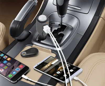 Produktbild von TECHNAXX Auto-Alarmanlage mit Ladefunktion TX-100, Akku 450 mAh, 2 USB-Ladeanschlüsse, Fernbedienung für Ein/Aus