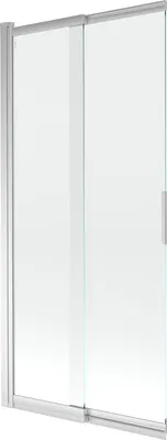 Produktbild von Mexen Fox 2-teilige verschiebbare Duschabtrennung 85 x 150 cm, transparent, Chrom - 891-085-002-01-00