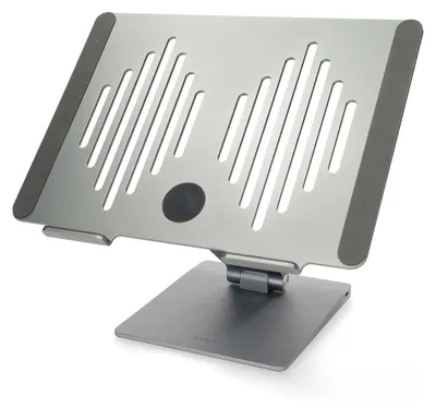 Immagine prodotto di Nedis kannettavan tietokoneen jalusta USB-hubilla, hopea