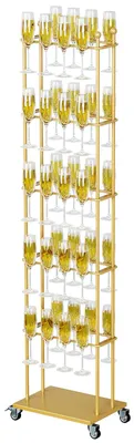 Getränketurm 5 Etagen Gold 40 Gläser Cocktail-Servierbaum