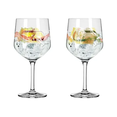 Obrázek produktu pro Ritzenhoff 3791001, Sklenička na gin s tonikem, 720 ml, Sklo, Vícebarevný, 2 kusů, Kulatý