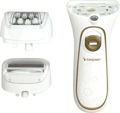Immagine prodotto di BEPER Epilatore 2in1 con filo o ricaricabile con due testine e due velocità - Include rasoio e Silk-épil, luce, custodia e spazzola