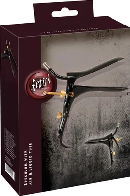 Productafbeelding van Speculum met lucht- en vloeistofbuis, goudkleurig