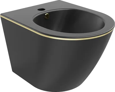 Immagine prodotto di Mexen Lena bidet sospeso, nero opaco/linea dorata - 35224875