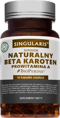 Obrázok produktu pre Singularis, Prírodný Beta Karotén Prowitamin A, 90 kapsúl
