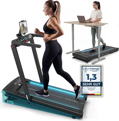 Produktbild von Sportstech sTread_Fold_Pro – Klappbares Laufband mit App & 11 % Steigung