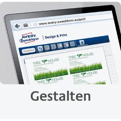 Immagine prodotto di Avery Quick&Clean - Visitenkarten - weiß - 200 g/m2 - 25 Stck. 250) (C32011-25)