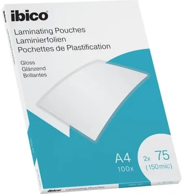 Obrázek produktu pro Ibico 627316, Průhledná, Lesklý, A4, 216 mm, 303 mm, 100 kusů