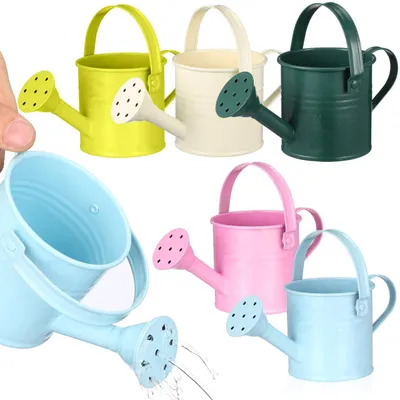 Gießkannen-Set 5er, Eisen, 15 cm, für Kinder, bunt