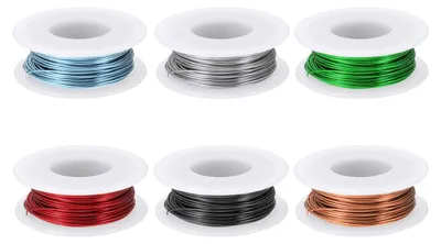 Aluminiumdraht 0,8 mm, 15 m, 6 Rollen, biegsam, DIY, Schmuck