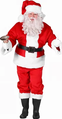 Produktbild von Plüsch Weihnachtsmann Kostüm - für Weihnachten Größe: XXL