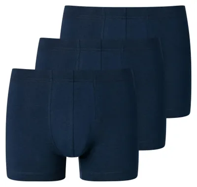 Produktbild von Schiesser Herren 3 er Pack Shorts Gr. 9  dunkelblau