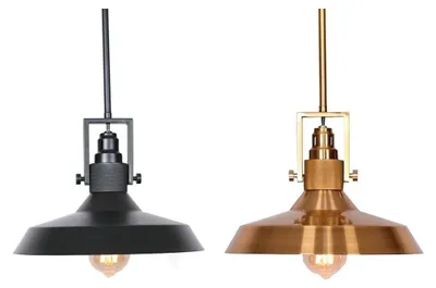 Zdjęcie produktu dla Lampa sufitowa DKD Home Decor Black Gold Metal 50 W (2 sztuki)