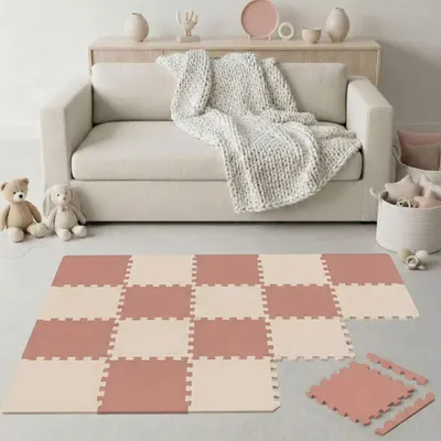 Image de 18 pièces Tapis de jeu pour bébé Tapis puzzle 30x30 Tapis d'éveil Tapis de sol Chambre d'enfant
