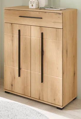 Produktbild von Schuhschrank "Design-D" in Evoke Eiche 80 x 103 cm, Soft-Close