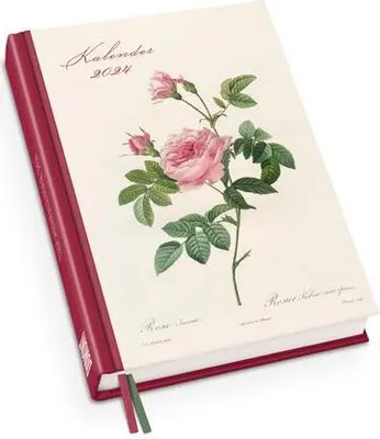 Produktbild von Redoutés Rosen Taschenkalender 2024 ¿ Terminplaner mit Wochenkalendarium ¿ Format 11,3 x 16,3 cm