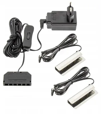 Image de Furnika Clips LED Éclairage Vitrine Étagère Verre 2 pièces