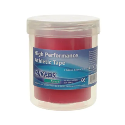Produktbild von MIKROS Perf. Athletic Tape 2-Rollen-Box : rot Farbe: rot