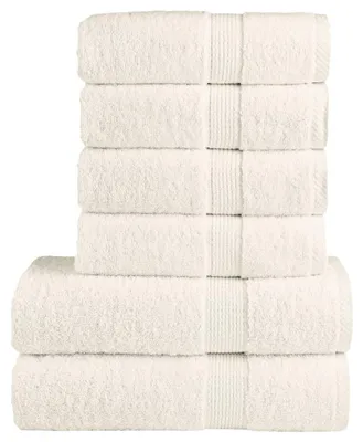 Immagine prodotto di vidaXL Set di asciugamani premium da 6 pezzi SOLUND crema 600 g/m²