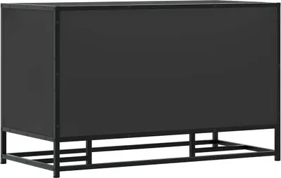 Immagine prodotto di vidaXL Panca per scarpe nera 84x40x53,5 cm Materiale a base di legno e metallo