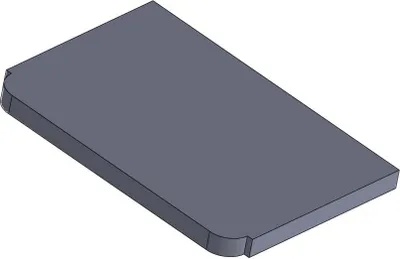 Produktbild von Heizgasumlenkplatte 384x268x25mm (Vermiculite) passend für Thorma**