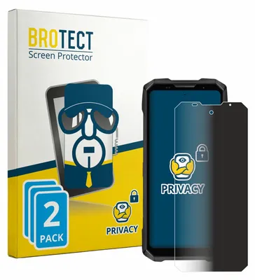Produktbild von 2x BROTECT Sichtschutzfolie für Doogee V Max 2 Pro Anti-Spy Privacy Sichtschutz Blickschutz Folie Blaulicht-Schutz