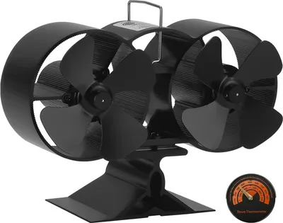 Immagine prodotto di Jopassy Ventilatore elettrico per stufa Altri accessori per caminetti Ventilatore 8 pale con termometro