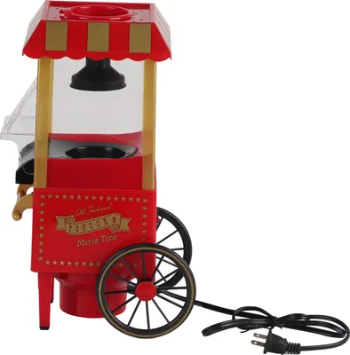 Image de Red Retro -Modèle Machine à pop-corn automatique Ménage Mais Popper f��r Party Anniversaire Gifteu Plug 220V