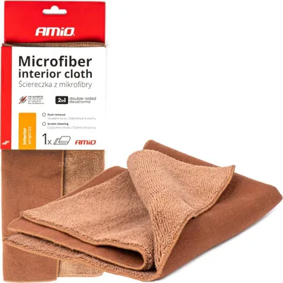 Immagine prodotto di panno in microfibra 2 in 1 Coral+suede 30x30 cm 500g per auto e display