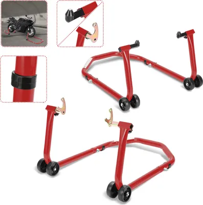 Produktbild von TolleTour 2x Motorradständer Verstellbare Transportständer für Vorder- und Hinterräder