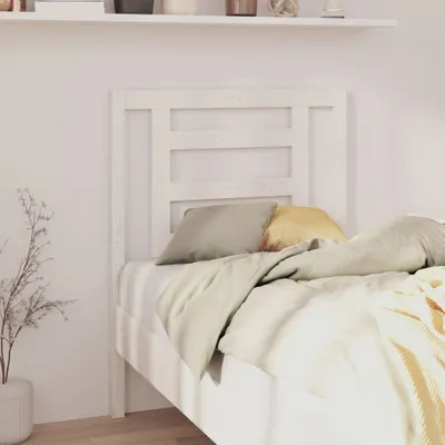 Produktbild von vidaXL Kopfteil Weiß 81x4x100 cm Massivholz Kiefer - Kopfteil - Kopfteile - Bettkopfteil - Holzkopfteil