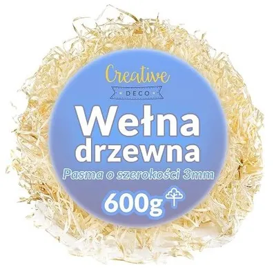 Zdjęcie produktu dla Wełna drzewna drewnianych do pakowania prezentów 600
