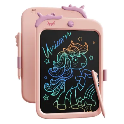 Produktbild von 10-Zoll-LCD-Schreibblock, elektronisches digitales Schreiben und Farbbildschirm-Graffiti-Brett, Geschenke für Kinder und Erwachsene 3, 4, 5, 6, 7, 8