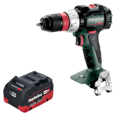 Obrázek produktu pro Akumulátorový vrtací šroubovák Metabo BS 18 LT BL Q 18 V 75 Nm bez kartáčů + 1x LiHD baterie 5,5 Ah - bez nabíječky