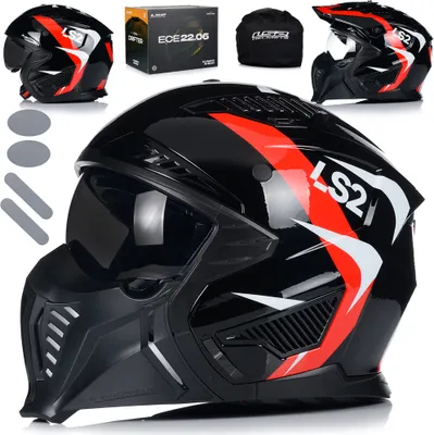 Produktbild von Ls2 helmet of606 drifter triality s black red