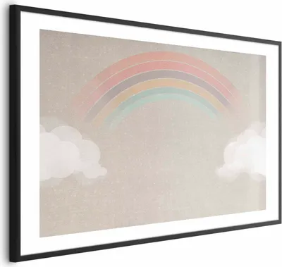 Produktbild von Posterpapier Poster - Rainbow in the Rain 90x60 cm Für Kinder e-A-10137-ao-a