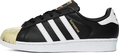 Produktbild von adidas Superstar Metal Toe Trainer Low Gr.4 [36 2/3] schwarz-gold (BB5115)