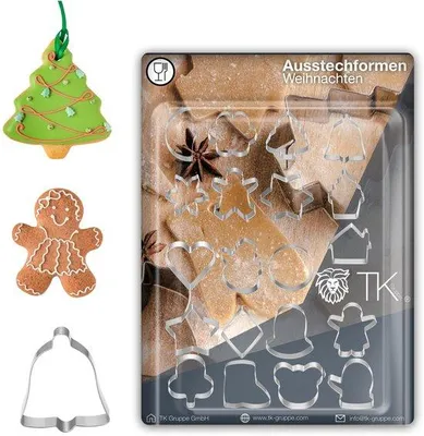 Image de set de 20 emporte-pièces - pour la pâtisserie de Noël & XMAS - emporte-pièces & biscuits & emporte-pièce